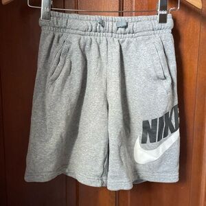 Nike boys medium gray sweat shorts